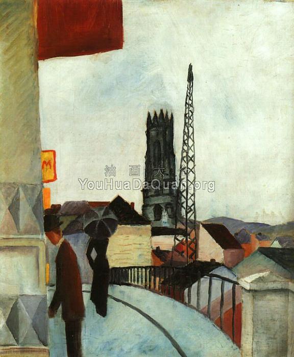 Catedral of Freiburg in the Switzerland - 奥古斯特·马克